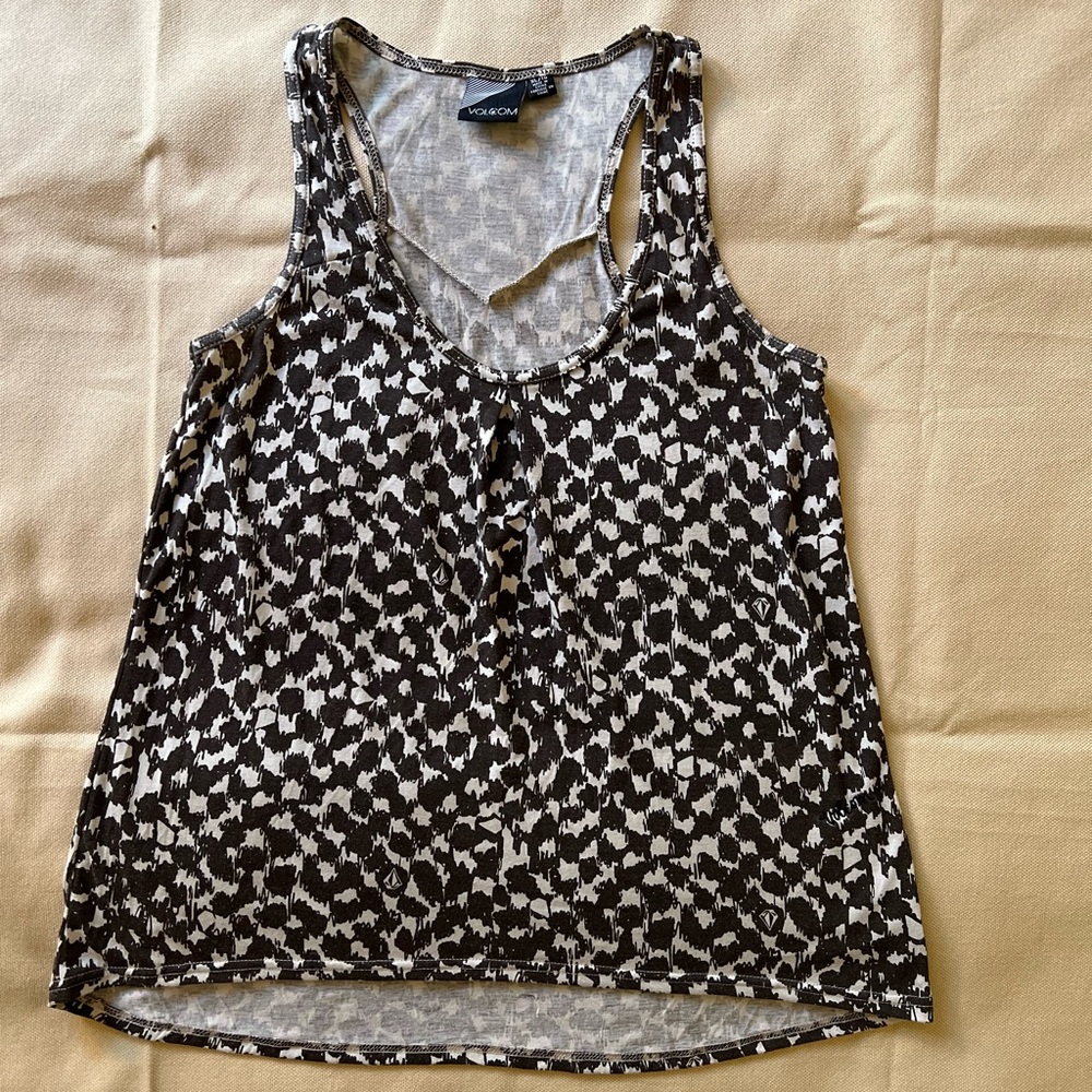 Volcom "Animal Style" Tank - Animal Print - Flowy Scoop Neck High Lo - Junior XL
